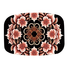 Floral Pattern Flowers Spiral Pattern Beautiful Mini Square Pill Box by Ravend