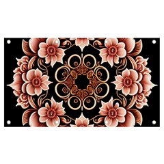 Floral Pattern Flowers Spiral Pattern Beautiful Banner And Sign 7  X 4  by Ravend