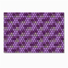 Pattern Seamless Design Decorative Hexagon Shapes Postcard 4 x 6  (pkg Of 10) by Ravend