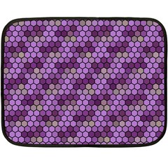 Pattern Seamless Design Decorative Hexagon Shapes One Side Fleece Blanket (mini) by Ravend