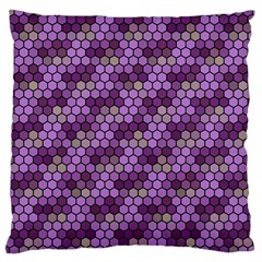 Pattern Seamless Design Decorative Hexagon Shapes Large Cushion Case (two Sides) by Ravend