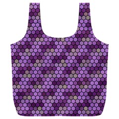 Pattern Seamless Design Decorative Hexagon Shapes Full Print Recycle Bag (xxxl) by Ravend