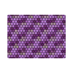 Pattern Seamless Design Decorative Hexagon Shapes One Side Premium Plush Fleece Blanket (mini) by Ravend