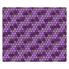 Pattern Seamless Design Decorative Hexagon Shapes One Side Premium Plush Fleece Blanket (small) by Ravend