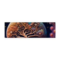 Trees Dream Art Intricate Patterns Digital Nature Sticker (bumper) by Ravend