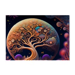 Trees Dream Art Intricate Patterns Digital Nature Crystal Sticker (a4)