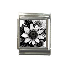 Sketch Flowers Art Background Photorealistic Italian Charm (13mm) by Ravend