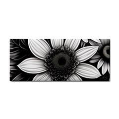 Sketch Flowers Art Background Photorealistic Hand Towel by Ravend