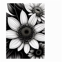 Sketch Flowers Art Background Photorealistic Small Garden Flag (two Sides) by Ravend