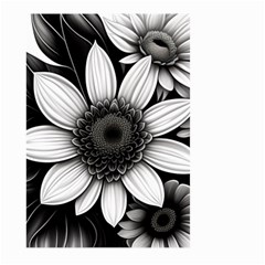 Sketch Flowers Art Background Photorealistic Large Garden Flag (two Sides) by Ravend