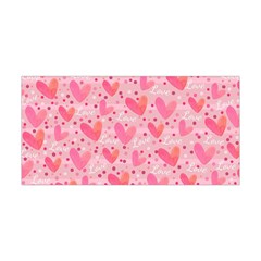 Valentine Romantic Love Watercolor Pink Pattern Texture Yoga Headband by Ravend