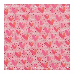 Valentine Romantic Love Watercolor Pink Pattern Texture Banner And Sign 3  X 3  by Ravend