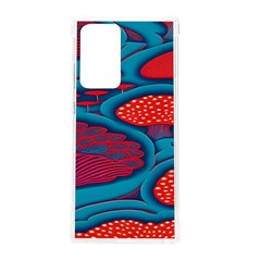 Vintage Ornate Mushroom Leafage Wallpaper Samsung Galaxy Note 20 Ultra Tpu Uv Case by Ravend