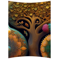 Trees Dream Generative Art Intricate Patterns Back Support Cushion by Ravend