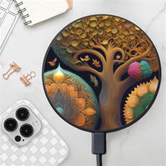 Trees Dream Generative Art Intricate Patterns Wireless Fast Charger(black)