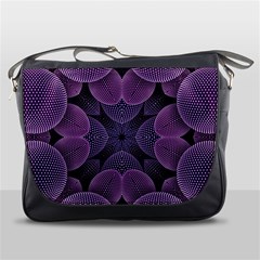 Geometric Shapes Geometric Pattern Flower Pattern Art Messenger Bag by Ravend