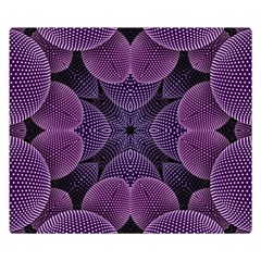 Geometric Shapes Geometric Pattern Flower Pattern Art One Side Premium Plush Fleece Blanket (small)