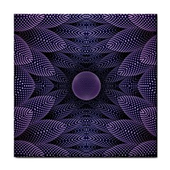 Gometric Shapes Geometric Pattern Purple Background Tile Coaster by Ravend