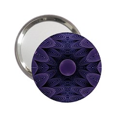 Gometric Shapes Geometric Pattern Purple Background 2.25  Handbag Mirrors