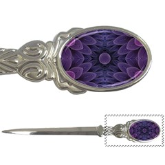 Gometric Shapes Geometric Pattern Purple Background Letter Opener by Ravend