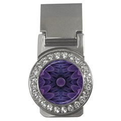 Gometric Shapes Geometric Pattern Purple Background Money Clips (CZ) 