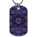 Gometric Shapes Geometric Pattern Purple Background Dog Tag (One Side) Front