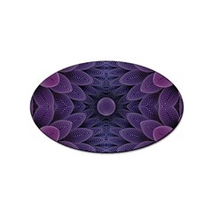 Gometric Shapes Geometric Pattern Purple Background Sticker Oval (10 pack)