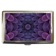 Gometric Shapes Geometric Pattern Purple Background Cigarette Money Case by Ravend