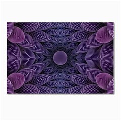 Gometric Shapes Geometric Pattern Purple Background Postcard 4 x 6  (Pkg of 10)