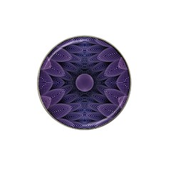 Gometric Shapes Geometric Pattern Purple Background Hat Clip Ball Marker by Ravend