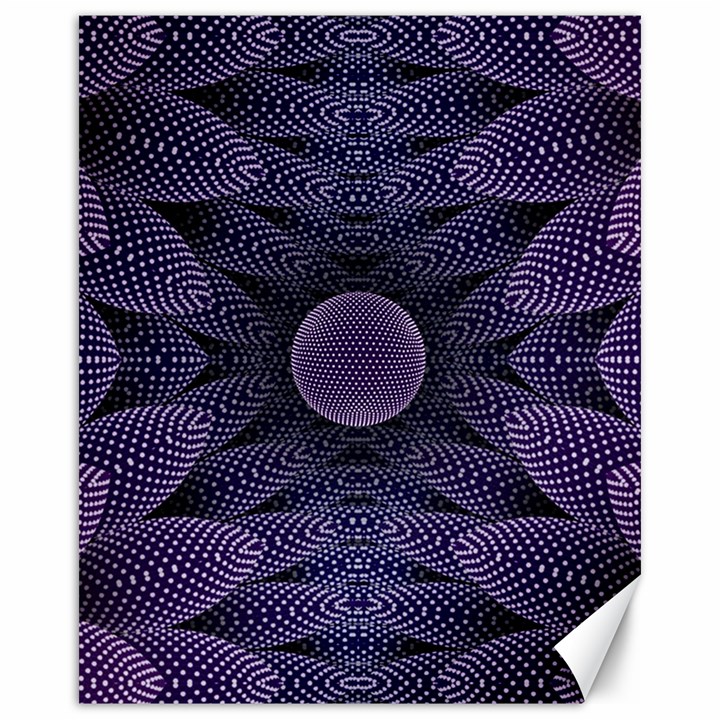 Gometric Shapes Geometric Pattern Purple Background Canvas 16  x 20 