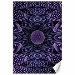 Gometric Shapes Geometric Pattern Purple Background Canvas 24  x 36 