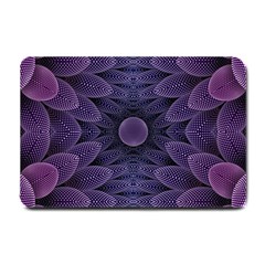 Gometric Shapes Geometric Pattern Purple Background Small Doormat