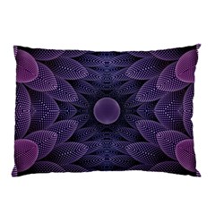 Gometric Shapes Geometric Pattern Purple Background Pillow Case