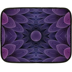 Gometric Shapes Geometric Pattern Purple Background One Side Fleece Blanket (Mini)