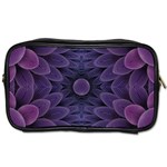 Gometric Shapes Geometric Pattern Purple Background Toiletries Bag (Two Sides) Front