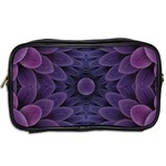 Gometric Shapes Geometric Pattern Purple Background Toiletries Bag (Two Sides) Back