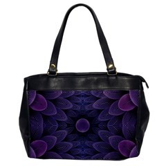 Gometric Shapes Geometric Pattern Purple Background Oversize Office Handbag