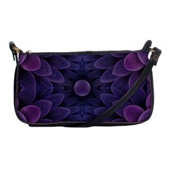 Gometric Shapes Geometric Pattern Purple Background Shoulder Clutch Bag