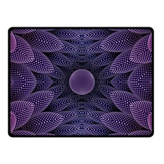 Gometric Shapes Geometric Pattern Purple Background One Side Fleece Blanket (Small)