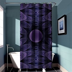 Gometric Shapes Geometric Pattern Purple Background Shower Curtain 36  x 72  (Stall) 