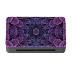 Gometric Shapes Geometric Pattern Purple Background Memory Card Reader with CF