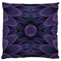 Gometric Shapes Geometric Pattern Purple Background Large Cushion Case (two Sides) by Ravend