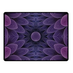 Gometric Shapes Geometric Pattern Purple Background Fleece Blanket (Small)