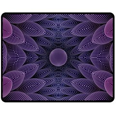 Gometric Shapes Geometric Pattern Purple Background Fleece Blanket (medium) by Ravend