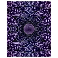 Gometric Shapes Geometric Pattern Purple Background Drawstring Bag (Small)