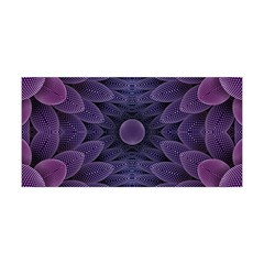 Gometric Shapes Geometric Pattern Purple Background Yoga Headband by Ravend