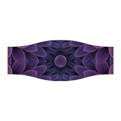 Gometric Shapes Geometric Pattern Purple Background Stretchable Headband