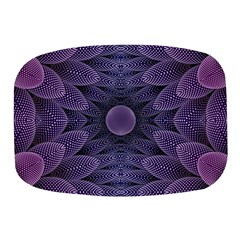 Gometric Shapes Geometric Pattern Purple Background Mini Square Pill Box