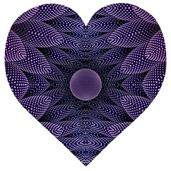 Gometric Shapes Geometric Pattern Purple Background Wooden Puzzle Heart